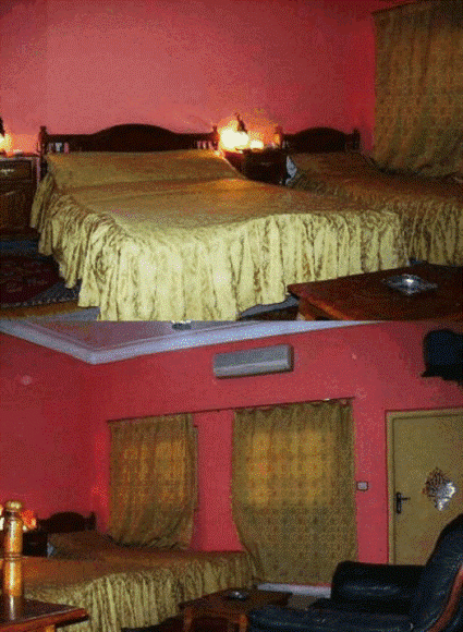 Mabrouka - votre Hôtel à Ouarzazate Hotel Ouarzazate Riad Ouarzazate : Exemple de chambre